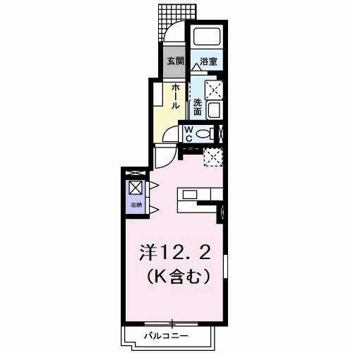 SWEET SEASON(1K/1階)の間取り写真