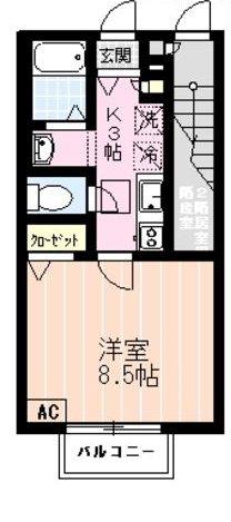 イル・ロトーレC(1K/1階)の間取り写真
