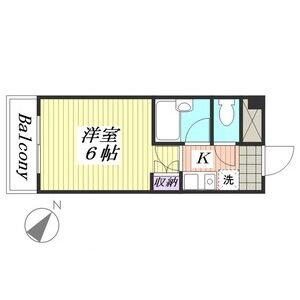 プレアール和泉府中(1K/2階)の間取り写真