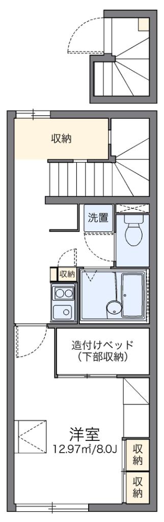 レオパレス上吉田(1K/2階)の間取り写真