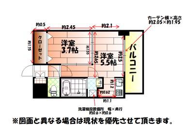 NO.63 オリエントキャピタルタワー(1DK/11階)の間取り写真