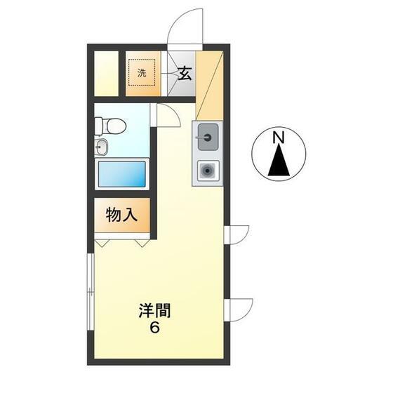 ステラホーム和泉(ワンルーム/3階)の間取り写真