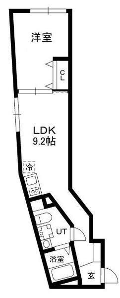モンテ駒込(1LDK/5階)の間取り写真
