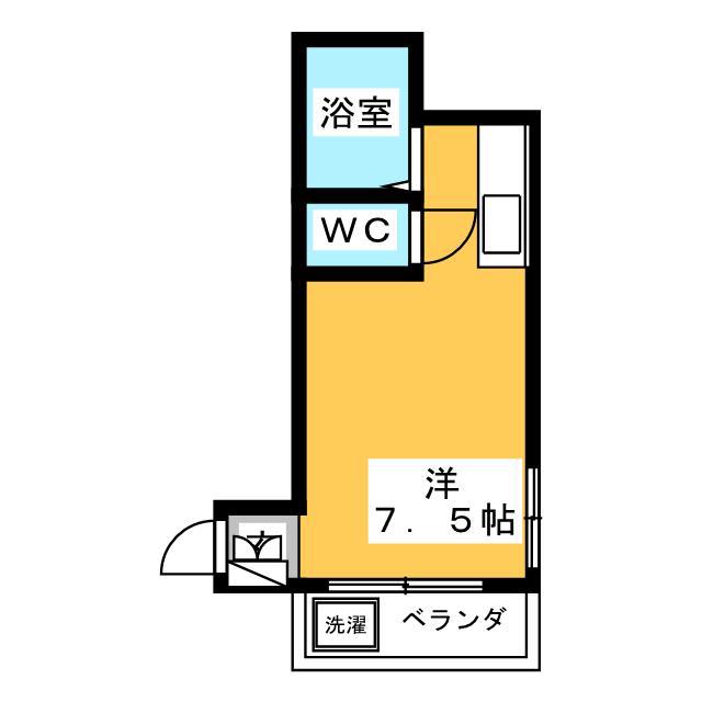 リバーサイドオオハシ(ワンルーム/5階)の間取り写真