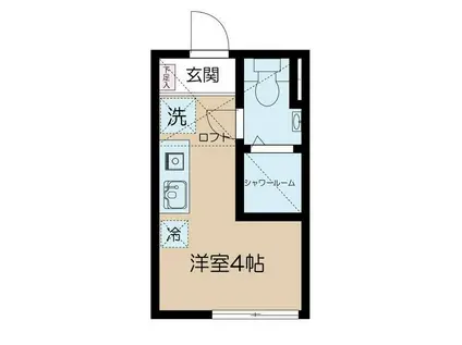 BELLE SCENE MOTOSUMIYOSHI -ベルセーヌ元住吉(ワンルーム/1階)の間取り写真