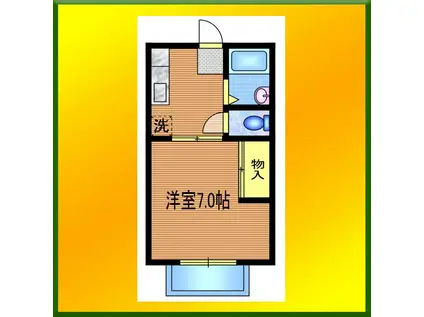 シティ花小金井(1K/2階)の間取り写真