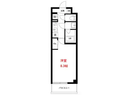 アーバンパーク東六郷I(1K/1階)の間取り写真