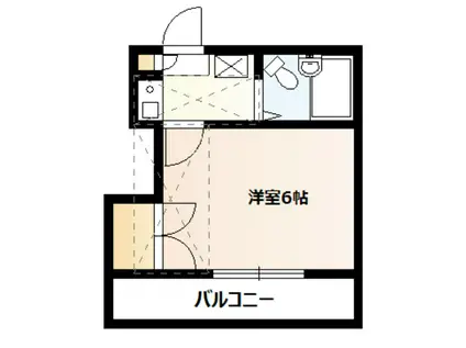 ストロベリーハウス(1K/2階)の間取り写真