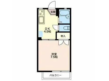 シーサイドテラスヨシムラC(1DK/1階)の間取り写真