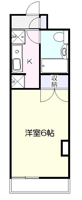 グリーンハイツ麻生(ワンルーム/3階)の間取り写真