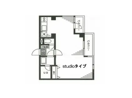 東川口マンション(ワンルーム/3階)の間取り写真