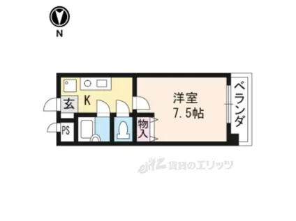 ルシエル(1K/2階)の間取り写真