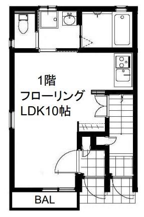 グラツィオーソ姫路市役所前(ワンルーム/1階)の間取り写真