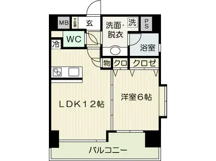 アークヒルズ(1LDK/5階)の間取り写真