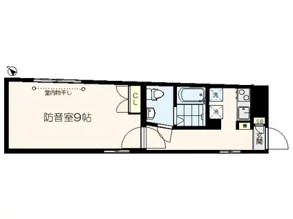 M-STATION西新宿(1K/5階)の間取り写真