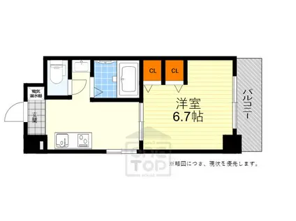 第15関根マンション(1DK/4階)の間取り写真