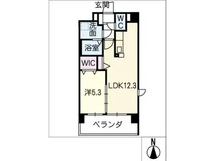レジデンス利平治(1LDK/6階)の間取り写真