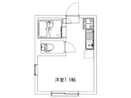 AZESTRENT西川口201(ワンルーム/2階)の間取り写真