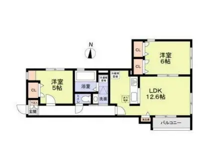 西東京市保谷町1丁目計画(2LDK/1階)の間取り写真