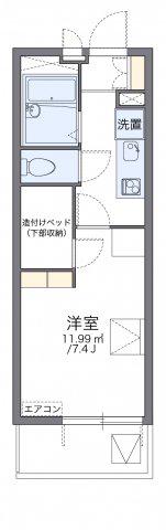 レオパレスアステック(1K/4階)の間取り写真