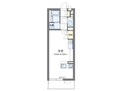 ヴィーブルIV(ワンルーム/3階)の間取り写真