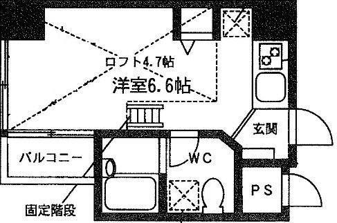 アベゼ住吉(ワンルーム/4階)の間取り写真