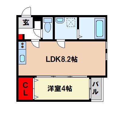 PATINA 桜台(1LDK/2階)の間取り写真