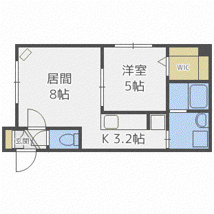 グランメール 本郷通7A(1LDK/4階)の間取り写真