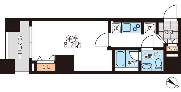 GRAN PASEO 本駒込(1K/10階)の間取り写真