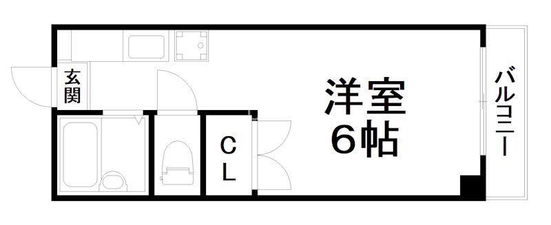 シティヴィラ小川(1K/2階)の間取り写真