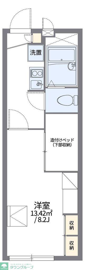 レオパレスMACHIDA(1K/1階)の間取り写真