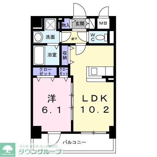スリールステラ(1LDK/3階)の間取り写真