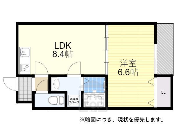 ACT正雀(1LDK/1階)の間取り写真