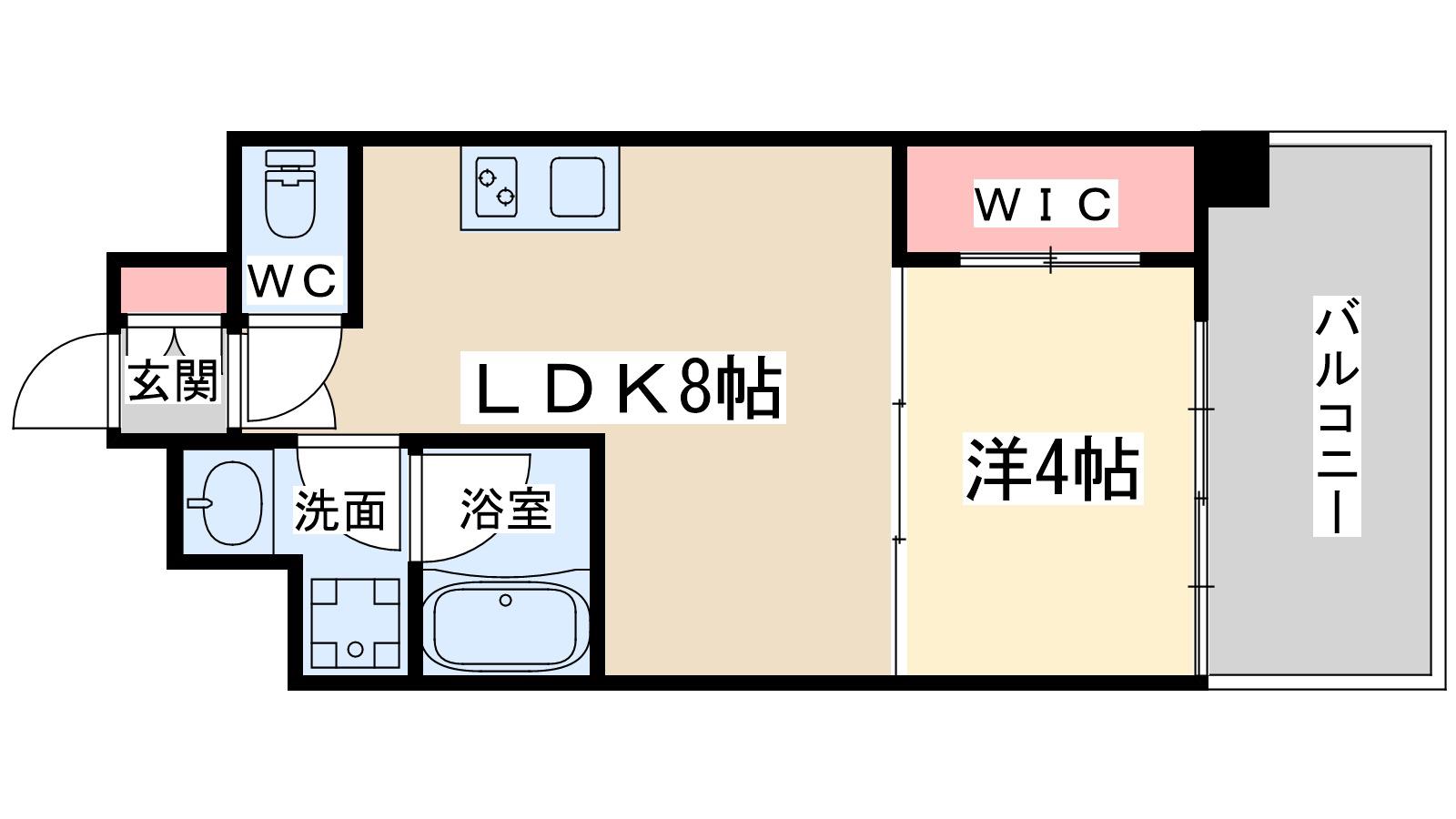 ブエナビスタ梅田ノース(1LDK/3階)の間取り写真