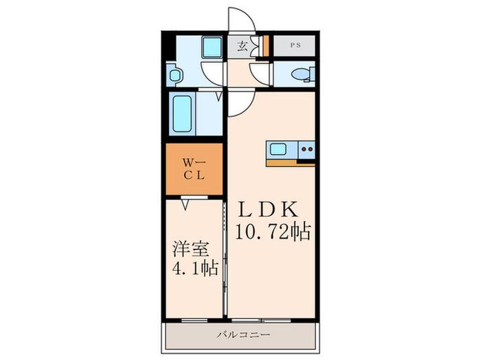 SOLUNA南小倉駅前I(1LDK/7階)の間取り写真