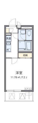 ミランダデアメルツ(1K/2階)の間取り写真