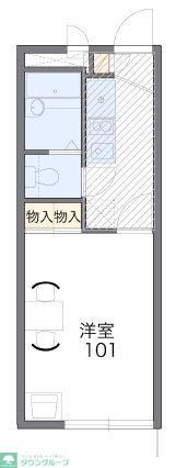 レオパレスメイプル(1K/2階)の間取り写真