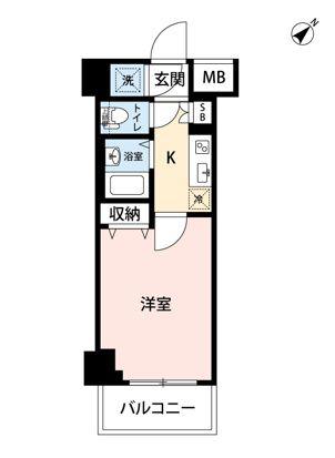 マイナビSTAYミライエ新宿西口(1K/5階)の間取り写真