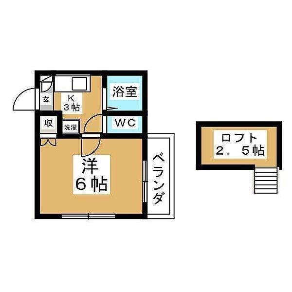 STビレッジ(1K/2階)の間取り写真