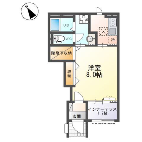 大曽根原町アパート(1K/1階)の間取り写真