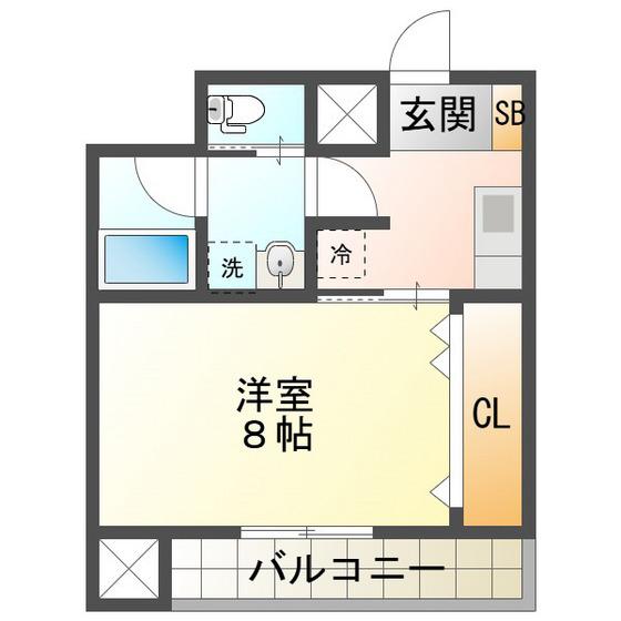 MSビレッジ(1K/7階)の間取り写真