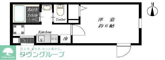 ルヴェール上荻(1K/3階)の間取り写真