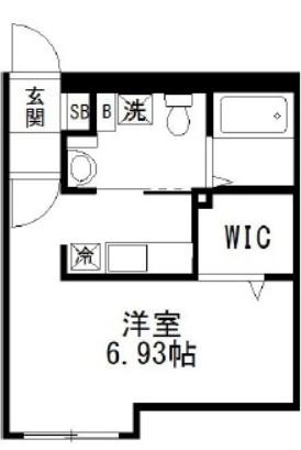 LA STAGE イースト NAKANO(ワンルーム/4階)の間取り写真