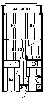 コート上池台(3LDK/2階)の間取り写真