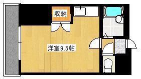 堀田ビル(ワンルーム/3階)の間取り写真