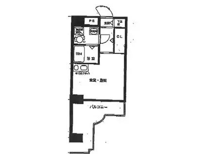 ルモン中津(ワンルーム/4階)の間取り写真