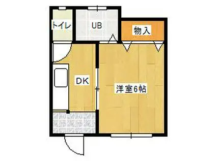 メゾンドK東林間(1K/1階)の間取り写真