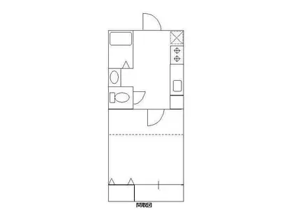 エクレール山下町(1K/1階)の間取り写真