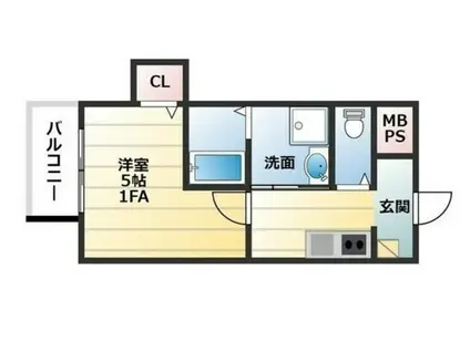 エヌエムサンカンテセット(1K/1階)の間取り写真
