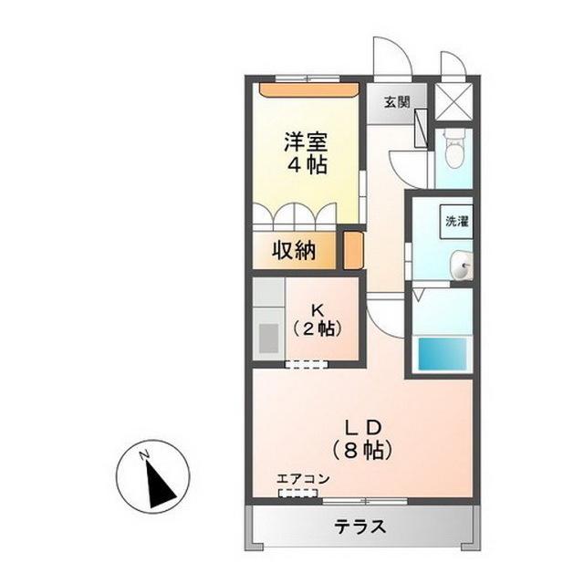 LA・LUCE(1LDK/1階)の間取り写真